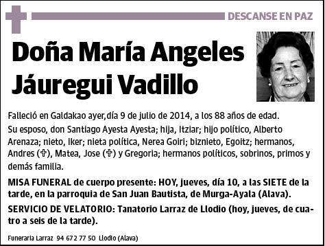 JAUREGUI VADILLO,MARIA ANGELES