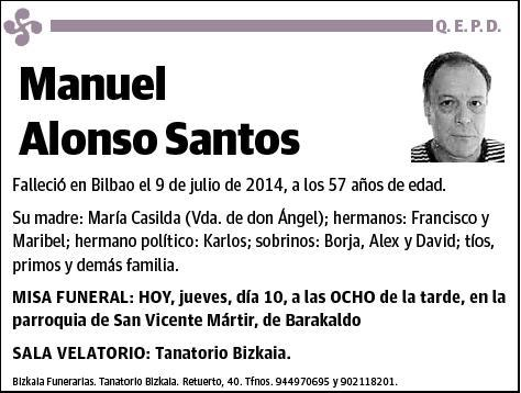 ALONSO SANTOS,MANUEL