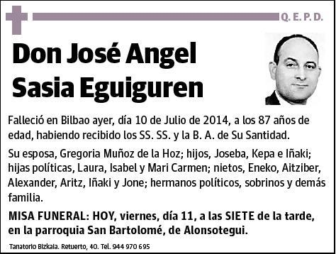 SASIA EGUIGUREN,JOSE ANGEL