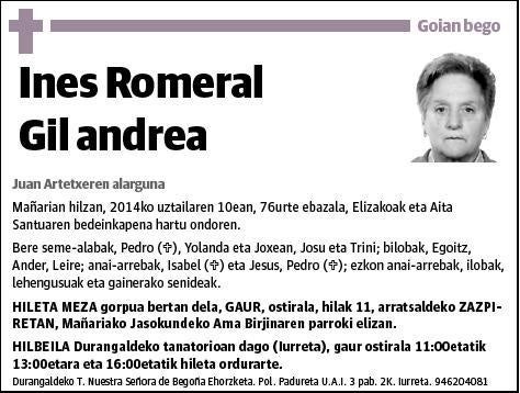 ROMERAL GIL,INES