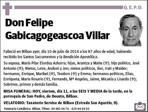 GABICAGOGEASCOA VILLAR,FELIPE