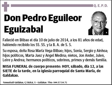 EGUILEOR EGUIZABAL,PEDRO