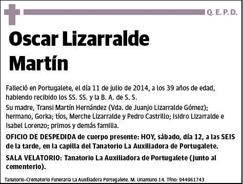 LIZARRALDE MARTIN,OSCAR