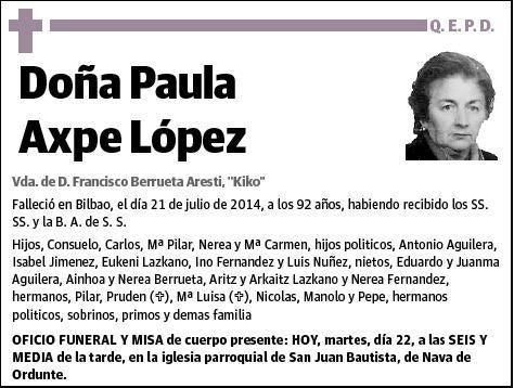 AXPE LOPEZ,PAULA