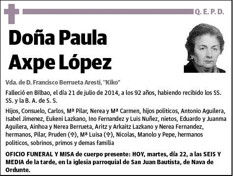 AXPE LOPEZ,PAULA