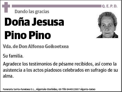 PINO PINO,JESUSA