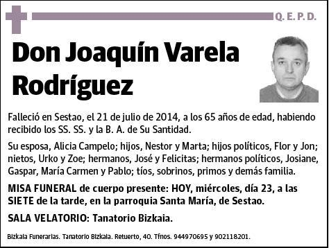 VARELA RODRIGUEZ,JOAQUIN