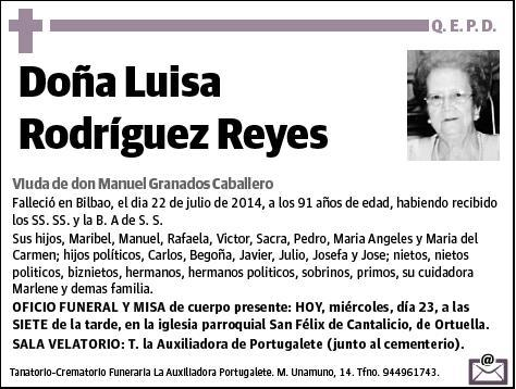 RODRIGUEZ REYES,LUISA