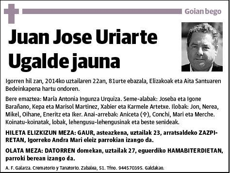 URIARTE UGALDE,JUAN JOSE