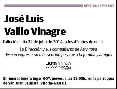 VAILLO VINAGRE,JOSE LUIS