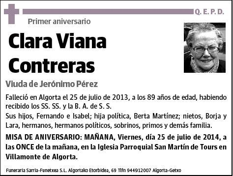 VIANA CONTRERAS,CLARA