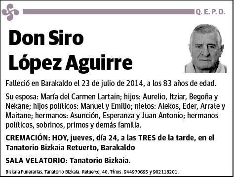 LOPEZ AGUIRRE,SIRO