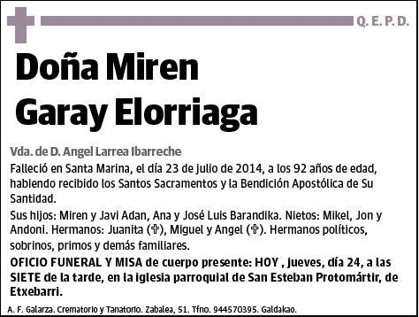 GARAY ELORRIAGA,MIREN