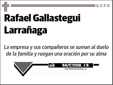 GALLASTEGUI LARRAÑAGA,RAFAEL