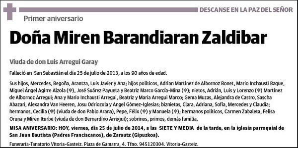 BARANDIARAN ZALDIBAR,MIREN