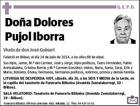 PUJOL IBORRA,DOLORES