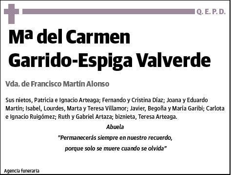 GARRIDO-ESPIGA VALVERDE,MARIA DEL CARMEN