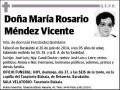 MENDEZ VICENTE,MARIA ROSARIO