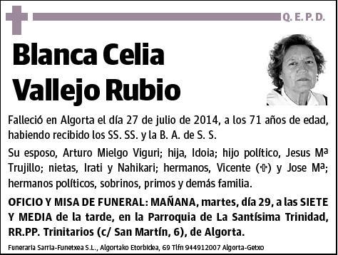 VALLEJO RUBIO,BLANCA CELIA