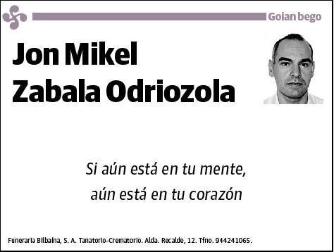 ZABALA ODRIOZOLA,JON MIKEL