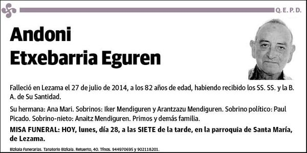 ETXEBARRIA EGUREN,ANDONI