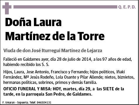 MARTINEZ DE LA TORRE,LAURA