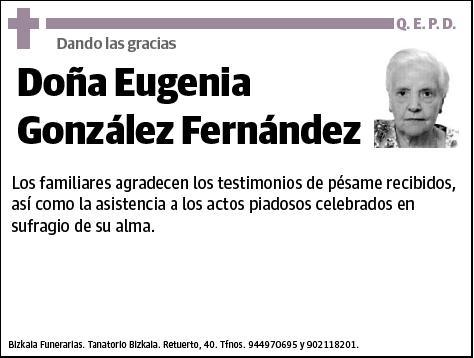 GONZALEZ FERNANDEZ,EUGENIA