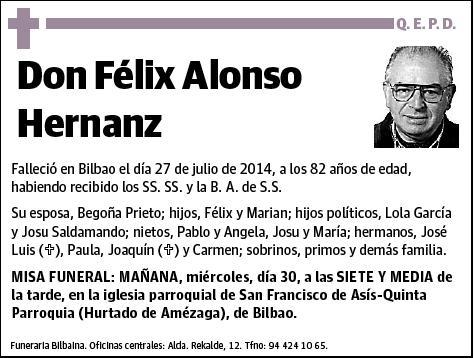 ALONSO HERNANZ,FELIX