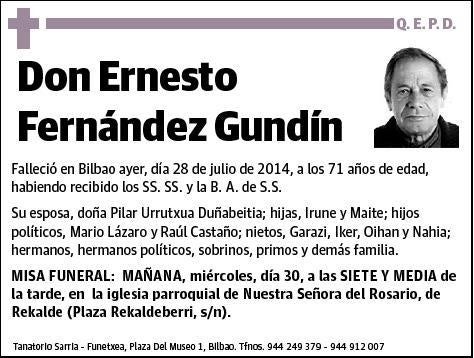 FERNANDEZ GUNDIN,ERNESTO