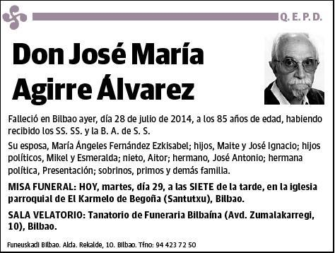 AGIRRE ALVAREZ,JOSE MARIA