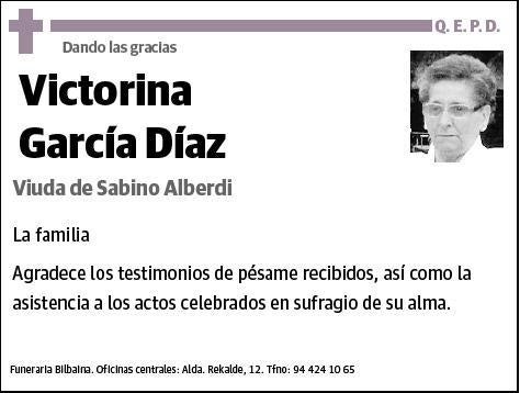 GARCIA DIAZ,VICTORINA