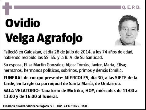 VEIGA AGRAFOJO,OVIDIO