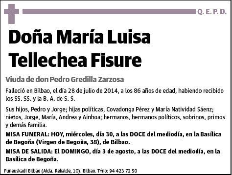 TELLECHEA FISURE,MARIA LUISA