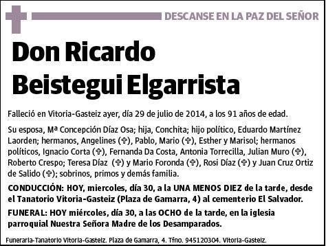 BEISTEGUI ELGARRISTA,RICARDO