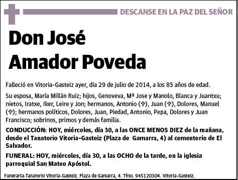 AMADOR POVEDA,JOSE