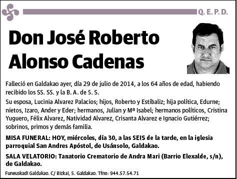 ALONSO CADENAS,JOSE ROBERTO