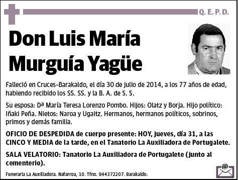 MURGUIA YAGUE,LUIS MARIA