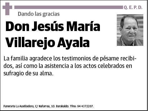 VILLAREJO AYALA,JESUS MARIA