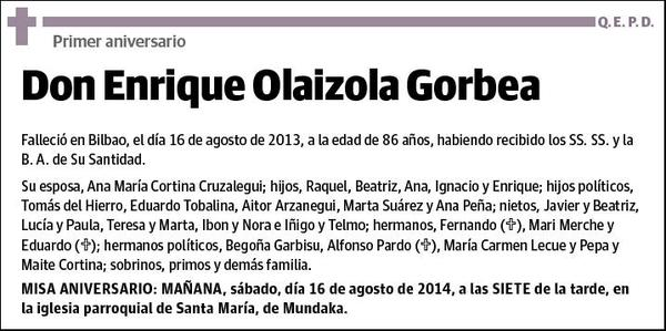 OLAIZOLA GORBEA,ENRIQUE