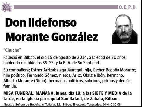 MORANTE GONZALEZ,ILDEFONSO