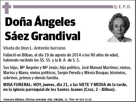 SAEZ GRANDIVAL,ANGELES