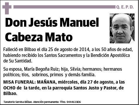 CABEZA MATO,JESUS MANUEL