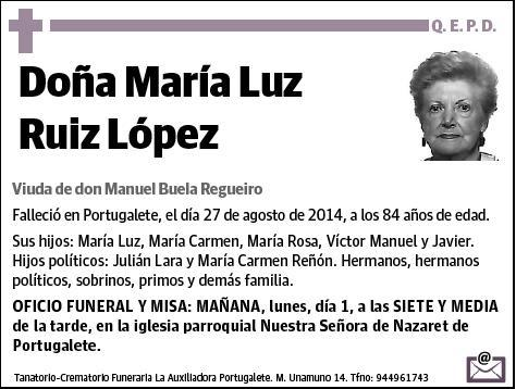 RUIZ LOPEZ,MARIA LUZ