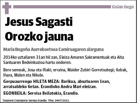 SAGASTI OROZKO,JESUS