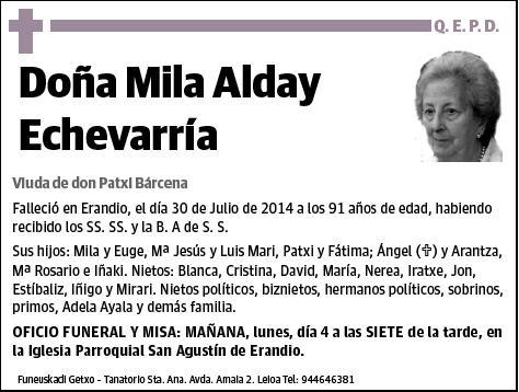 ALDAY ECHEVARRIA,MILA