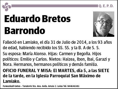 BRETOS BARRONDO,EDUARDO