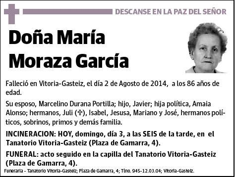 MORAZA GARCIA,MARIA