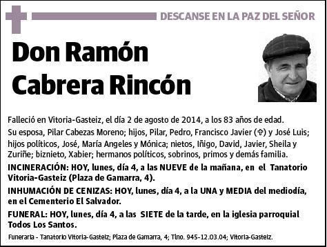 CABRERA RINCON,RAMON