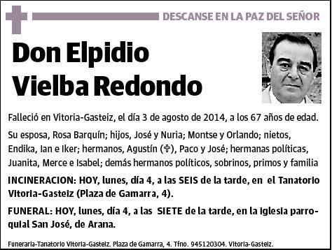 VIELBA REDONDO,ELPIDIO