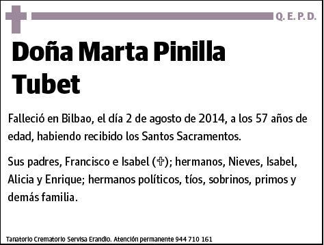 PINILLA TUBET,MARTA